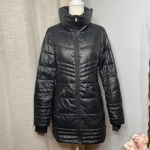 Pajar Brauna Lightweight Puffer Jacket Packable‎ Black Recycled Polyester SMALL